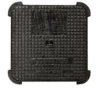 Regard hydraulique carré - 300x300 mm - Noir - Fonte ductile - Classé B 125 - Antidérapant - Conforme UNE EN-124