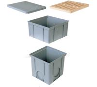 Nicoll Regard RPCT 25x25x25 PVC Gris Utilisation extérieure