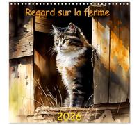 Regard sur la ferme (Calendrier mural carré 2026 30x30 cm) Calendrier double avec une page pour vos prises de notes: Ce calendrier est une véritable ... la vie à la ferme à travers ces aquarelles.