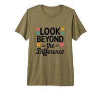 Regarde au-delà de la différence. T-Shirt Haut de Gamme