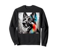 Regarde colorée : breloque Berger Allemand, Joli Berger Allemand Sweatshirt