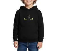 Regarde De Krokmou : L'Intrépide Dragon Noir Sweat À Capuche Enfant Premium