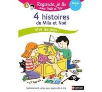 Regarde je lis ! 4 histoires de Mila et Noé Vive les jeux ! Niv 1 Marion Piffaretti (Illustration), Eric Battut (Auteur)