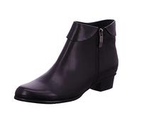 Regarde le Ciel Bottines Stefany-333 pour femme en cuir lisse avec fermeture éclair., Noir , 40 EU