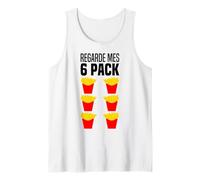 Regarde Mes Abdos 6 Pack Abs Déguisement Cornet De Frites Débardeur