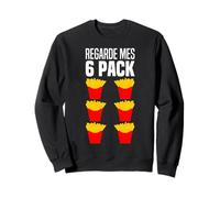 Regarde Mes Abdos 6 Pack Abs Déguisement Cornet De Frites Sweatshirt