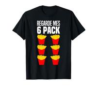 Regarde Mes Abdos 6 Pack Abs Déguisement Cornet De Frites T-Shirt