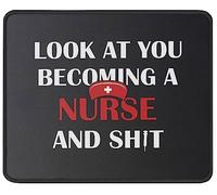 Regarde-Toi Devenir Infirmière (Drôle) Tapis De Souris Petit Mouse Pad Durable Mousepad pour Voyage Maison Bureau 25X30Cm