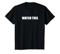 Regarder ceci T-Shirt, Enfant, Noir, 4 Ans