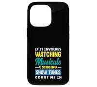 Regarder des comédies musicales chantant des mélodies Amoureux de musique Coque pour iPhone 13 Pro