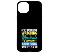 Regarder des comédies musicales chantant des mélodies Amoureux de musique Coque pour iPhone 15 Plus