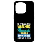 Regarder des comédies musicales chantant des mélodies Amoureux de musique Coque pour iPhone 15 Pro