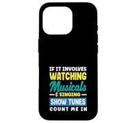 Regarder des comédies musicales chantant des mélodies Amoureux de musique Coque pour iPhone 16 Pro