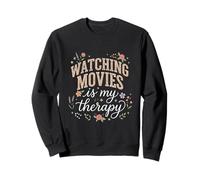 Regarder des Films est ma thérapie Floral Boho Sweatshirt