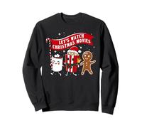Regarder des Films pour Hommes, Femmes, Enfants drôles de Noël Sweatshirt
