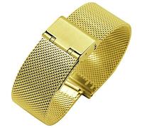 Regarder la bande de monotage de sangle tissée en acier inoxydable 16 mm 18 mm 20 mm 22 mm Bracelet accessoires d'accessoires en ligne de courroie