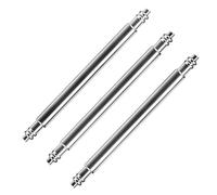 Regarder la Barre à Ressort Lot de 10 Barrettes à Ressort Doubles en Acier Inoxydable, diamètres 1,5 mm et,8, for maillons Bracelet Montre(1.8MM*22MM)