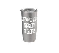 Regarder mes autres vidéos Influenceur Gobelet isotherme en acier inoxydable double paroi