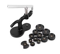 Regarder Retour Case Cover Presser Closer Watchmaker Presser Outil de réparation avec 12 meurt noir
