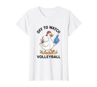 Regarder Volleyball Cheer Silly Funny Goose T-Shirt Graphique avec Valeur
