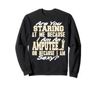 Regardes-Moi pour Ma Jambe Ou Mon Charme Blague Sweatshirt
