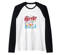 Regardez des Films d'horreur Halloween Squelette fantôme drôle Manche Raglan
