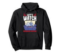 Regardez des Films d'horreur Halloween Squelette fantôme drôle Sweat à Capuche