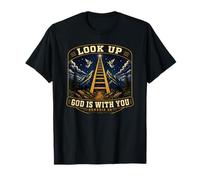 Regardez : Dieu est avec Vous, Genèse 28, Foi chrétienne, espérance T-Shirt