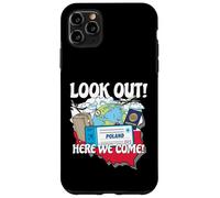 Regardez la Pologne Here We Come Match Voyage de Vacances en Famille Coque pour iPhone 11 Pro Max