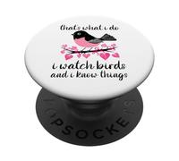 Regardez Les Oiseaux savent des Choses minimalistes PopSockets PopGrip Adhésif