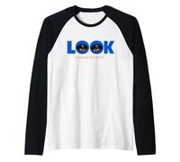 Regardez, mais Veuillez ne Pas Toucher Le Design Graphique Manche Raglan