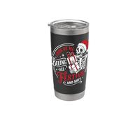 Regardez-moi être toute festive et merdique Skeleton Christmas Gobelet isotherme en acier inoxydable double paroi