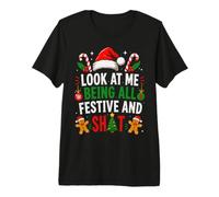 Regardez-Moi être Toute Festive et Tout Simplement drôle pour Noël T-Shirt Haut de Gamme