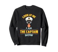 Regardez-Moi, Je suis Le Capitaine Maintenant, Le Navire Cap Eyes Two Fingers Sweatshirt