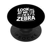 Regardez-Moi, Je suis Un Amoureux des Animaux drôles de zèbres PopSockets PopGrip Adhésif