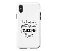 Regardez-Moi me marier et merdique Mariage Coque pour iPhone X/XS