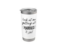 Regardez-moi me marier et merdique mariage Gobelet isotherme en acier inoxydable double paroi