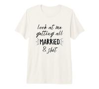 Regardez-Moi me marier et merdique Mariage T-Shirt Haut de Gamme