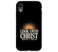 Regardez vers le Christ avec le soleil 2025, thème pour les jeunes, LDS Christian Coque pour iPhone XR