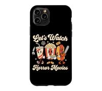 Regardons des Films d'horreur, du Pop-Corn, soirée cinéma d'halloween Coque pour iPhone 11 Pro