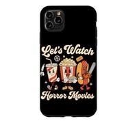 Regardons des Films d'horreur, du Pop-Corn, soirée cinéma d'halloween Coque pour iPhone 11 Pro Max