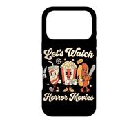 Regardons des Films d'horreur, du Pop-Corn, soirée cinéma d'halloween Coque pour iPhone 17 Pro