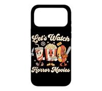 Regardons des Films d'horreur, du Pop-Corn, soirée cinéma d'halloween Coque pour iPhone 17 Pro Max