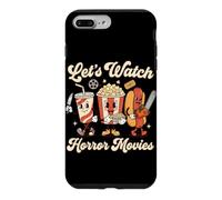 Regardons des Films d'horreur, du Pop-Corn, soirée cinéma d'halloween Coque pour iPhone 7 Plus/8 Plus