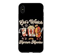 Regardons des Films d'horreur, du Pop-Corn, soirée cinéma d'halloween Coque pour iPhone XS Max