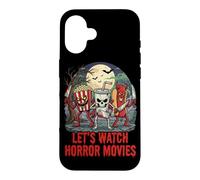 Regardons Les Films d'horreur effrayants Halloween Cinéma Night Coque pour iPhone 16