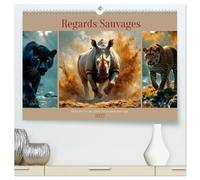 Regards Sauvages - Rencontres au cœur du monde sauvage (Calendrier mural haut de gamme 2027 DIN A2 vertical), CALVENDO calendrier mensuel