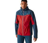 Regatta Birchdale Waterproof Breathable Isotex Hi-tech Jacket, Veste Imperméable Homme, Danger Red/Moonlight Denim,
