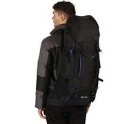 Regatta Blackfell 3 Expandable Reflective Hardwearing Travel Hiking, Sac à dos Mixte, Black/Surfspray, 60 + 10 Litre