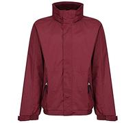 Regatta Blouson Aviateur Homme Imperméable Doublé Polaire avec capuche dissimulée DOVER Jackets Waterproof Insulated Homme Burgundy FR: 4XL (Taille Fabricant: 4XL)